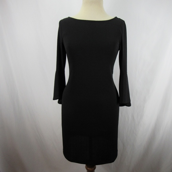 Jones New York Dresses & Skirts - Jones NY Black Bell Sleeve Shift Dress Small